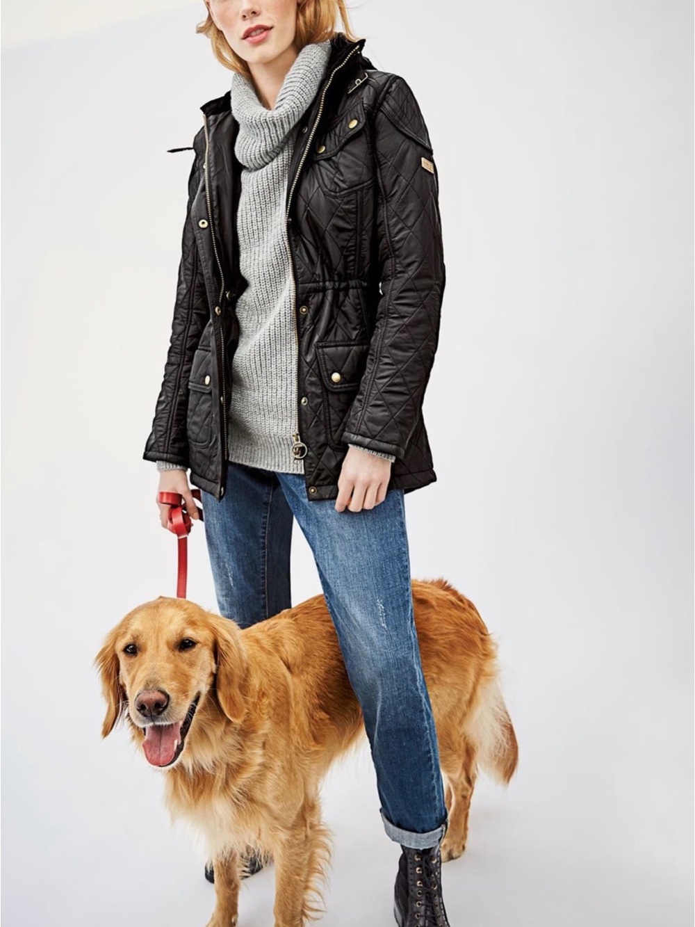 Barbour Women’s Arrow Quilted Hooded Anorak Coat Size 12